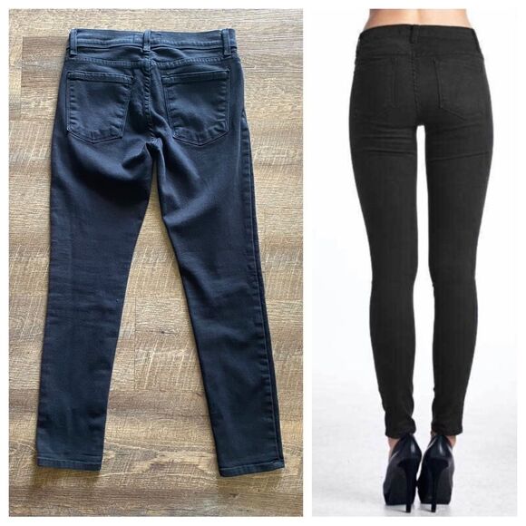 Free People Skinny Jeans 27 Waist Black Classic Academia - Picture 3 of 9